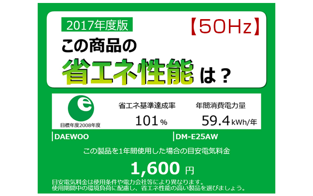 DM-E25/26AW 省エネ性能【50Hz】